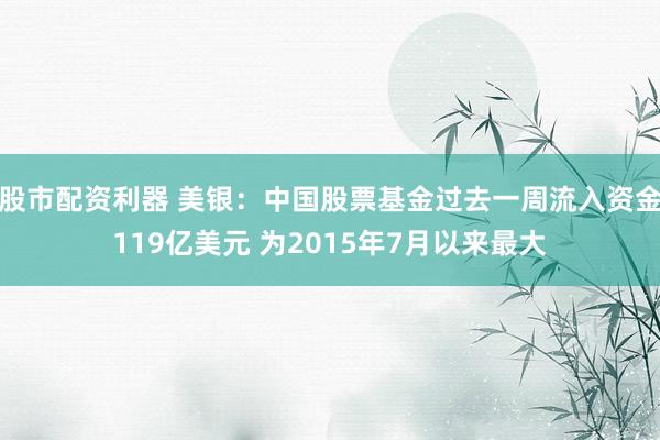 股市配资利器 美银：中国股票基金过去一周流入资金119亿美元 为2015年7月以来最大