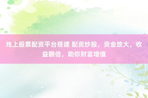 线上股票配资平台搭建 配资炒股，资金放大，收益翻倍，助你财富增值